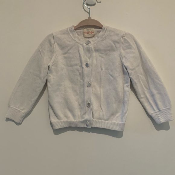 Crewcuts white cardigan with buttons. Size 2. - Picture 1 of 4
